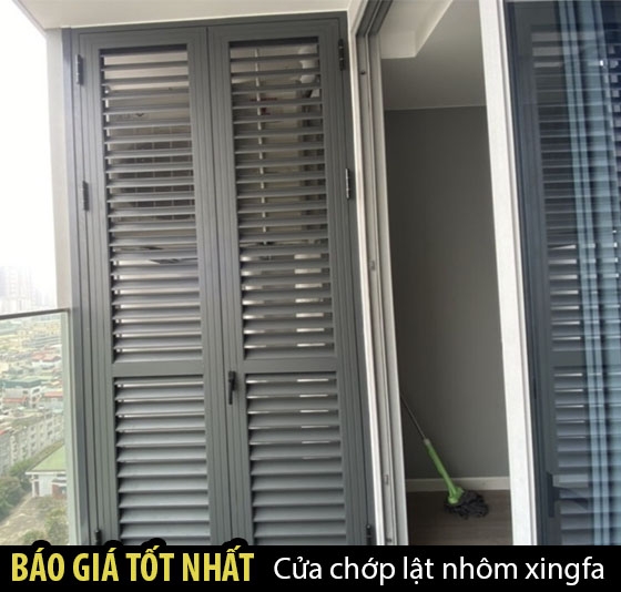 Báo giá thi công cửa chớp lật nhôm xingfa giá tốt nhất 2024